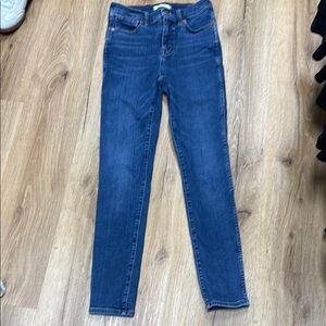 Madewell Blue Skinny Jeans